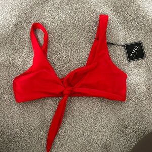 Zaful Red Swim Top